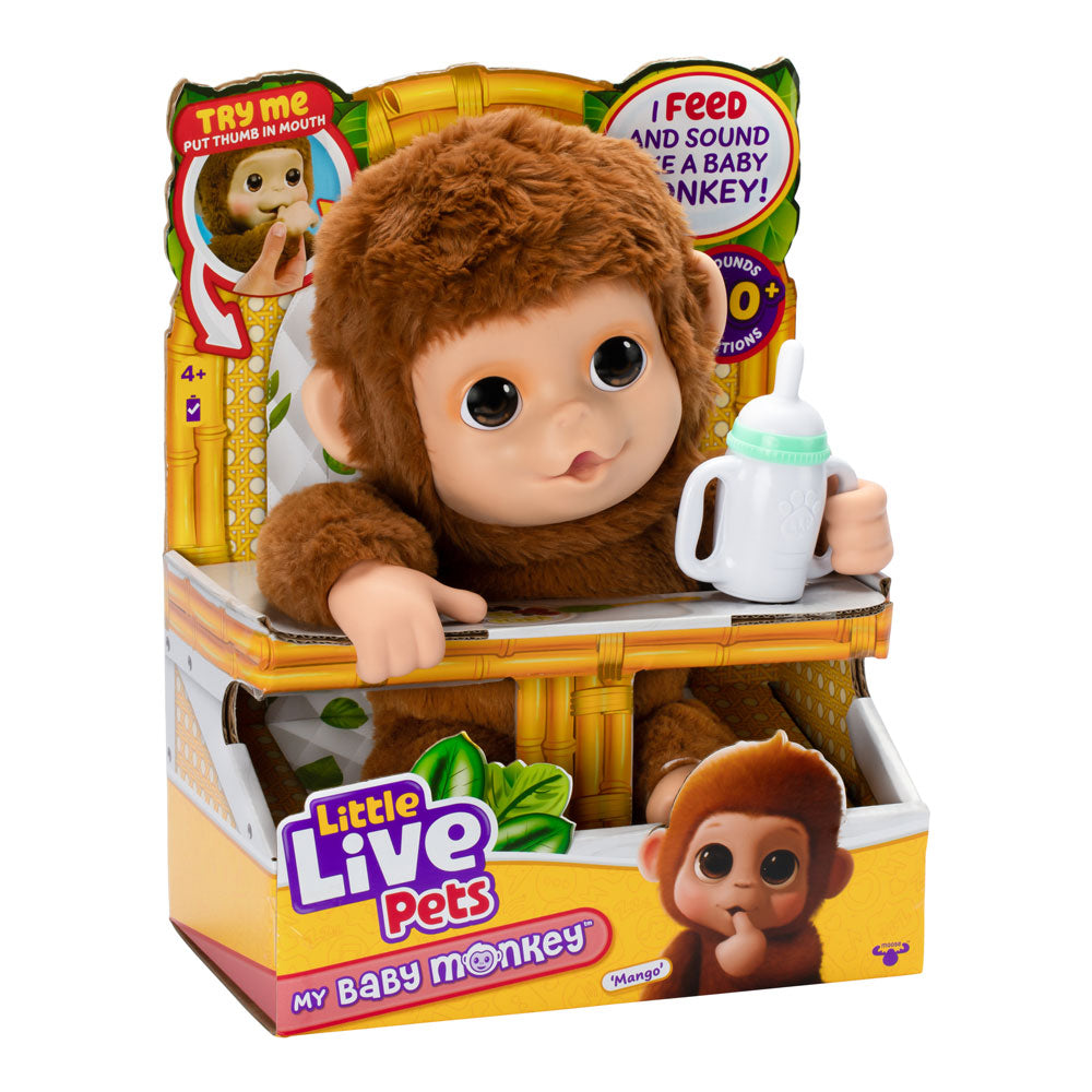 MOOSE Little Live Pets Интерактивно бебе маймуна Mango