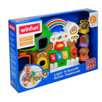 WINFUN Дърво сортер с музикална къщичка