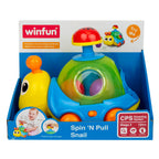 WINFUN Играчка за дърпане - музикален охлюв с топчета