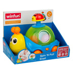 WINFUN Играчка за дърпане - музикален охлюв с топчета