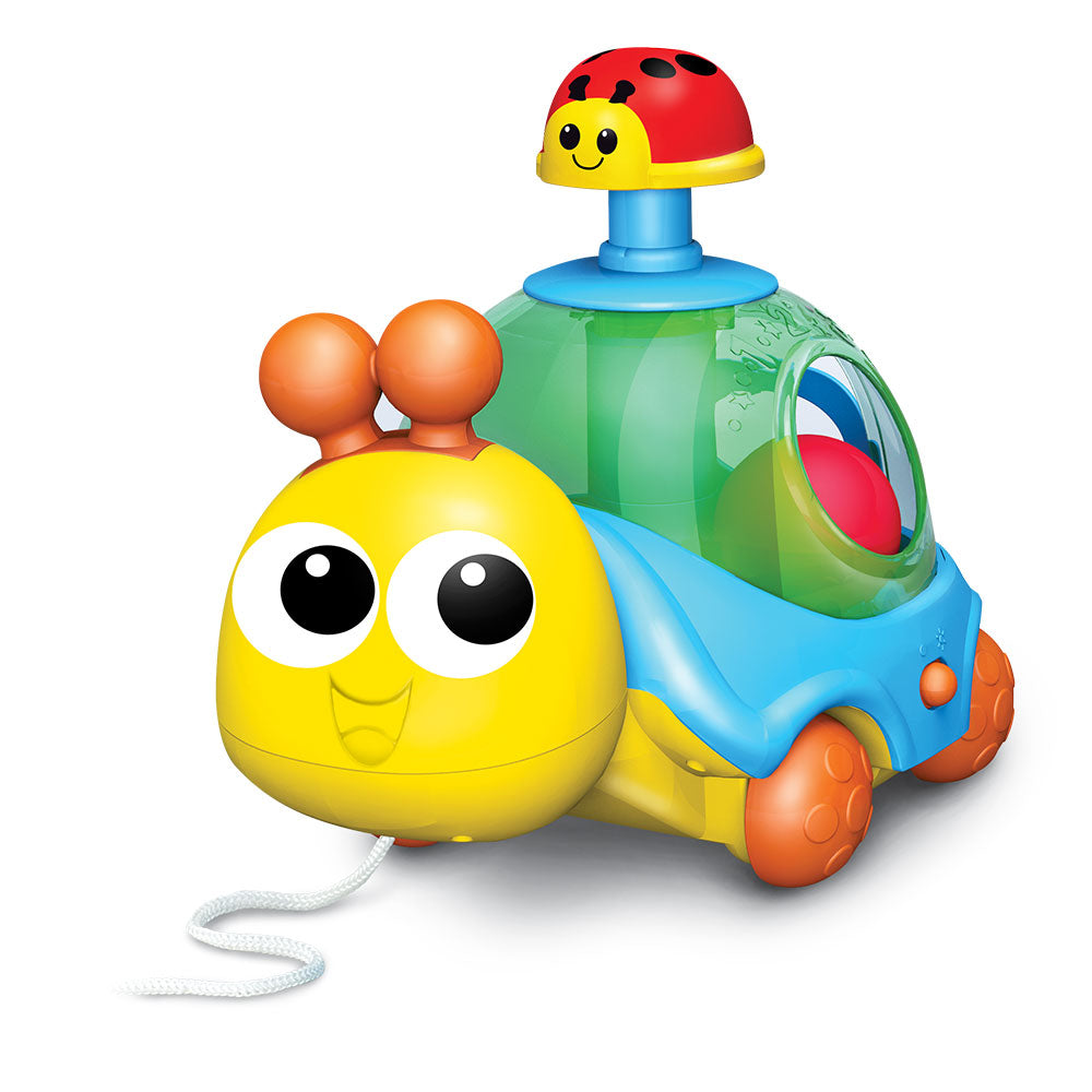 WINFUN Играчка за дърпане - музикален охлюв с топчета
