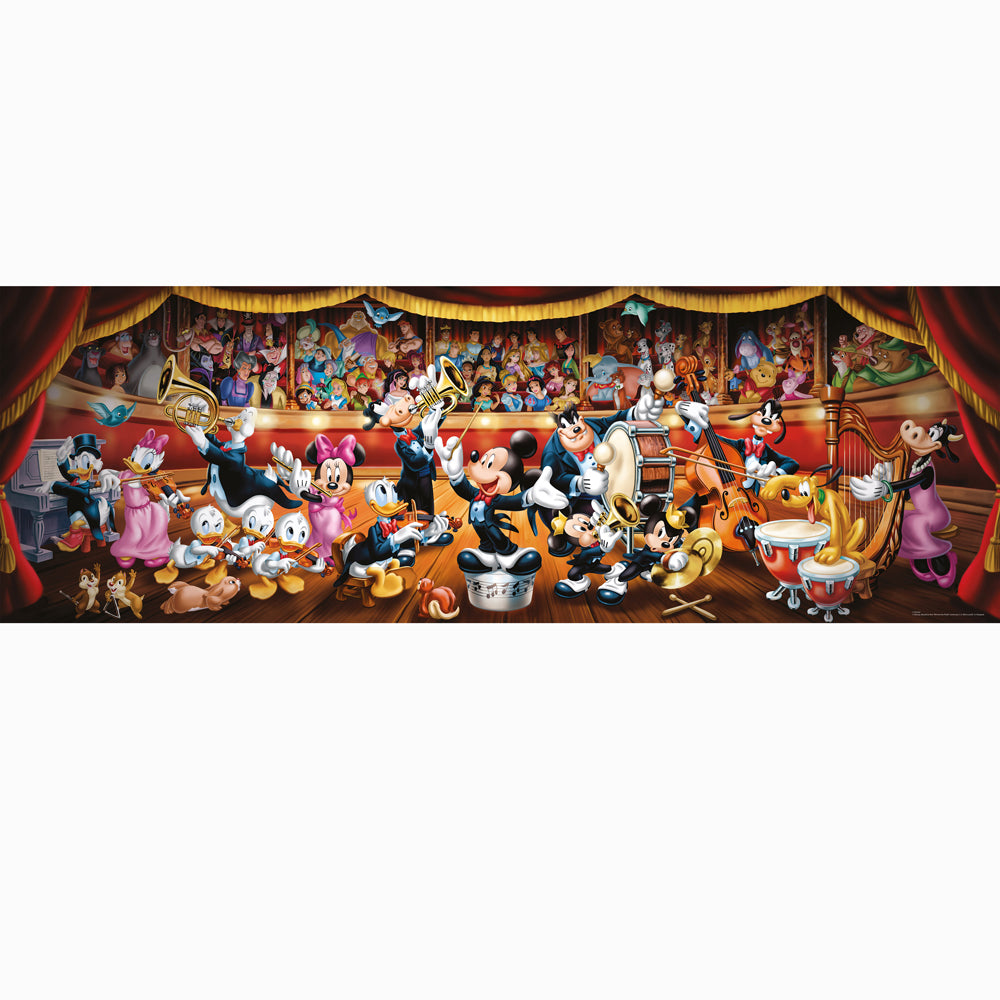 CLEMENTONI Пъзел 1000ч High Quality Collection Panorama Disney Orchestra