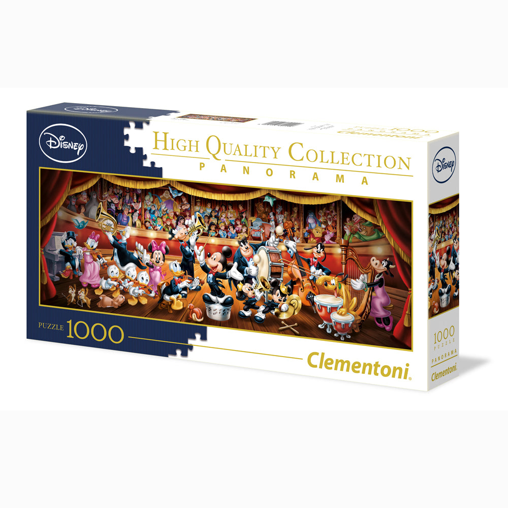 CLEMENTONI Пъзел 1000ч High Quality Collection Panorama Disney Orchestra