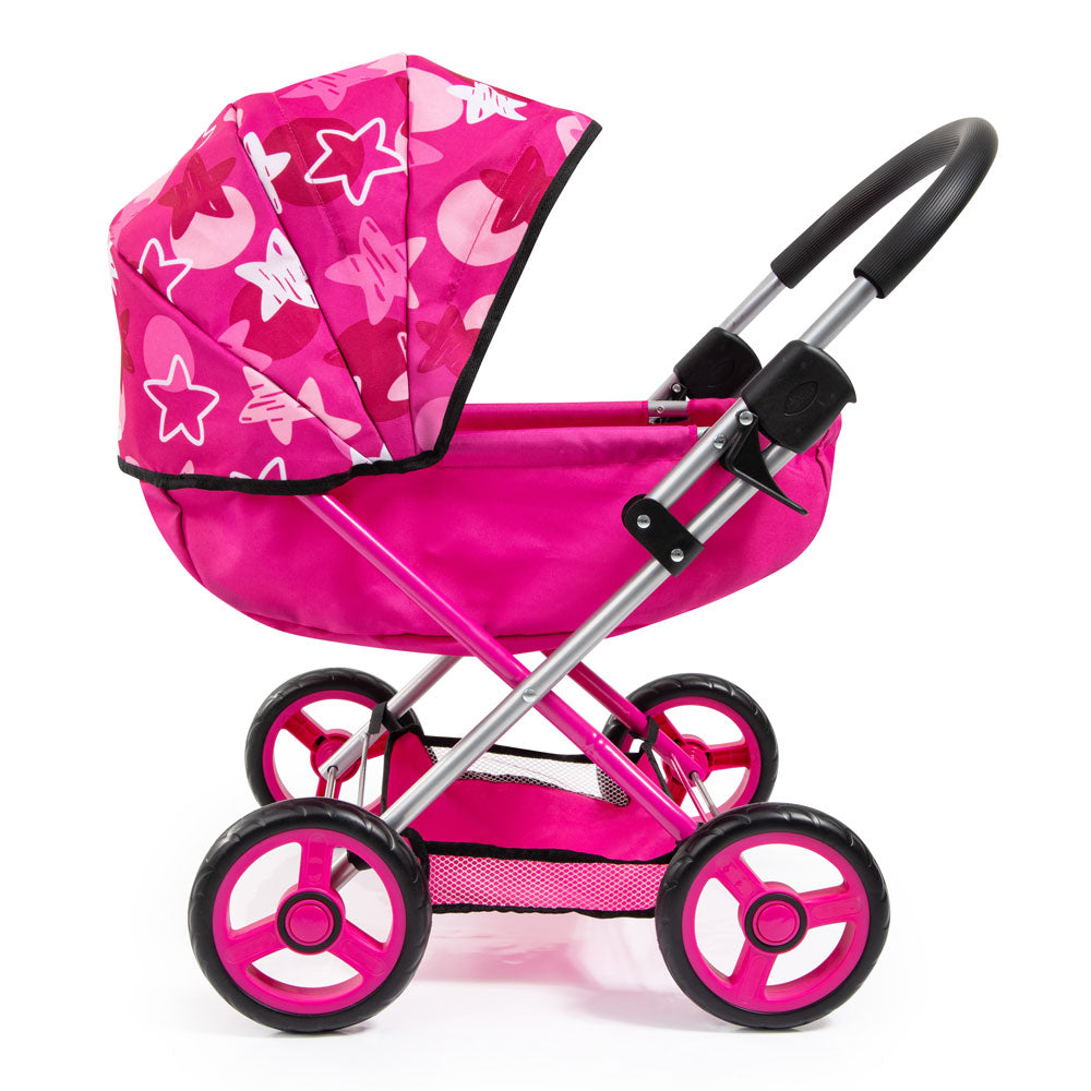 BAYER Количка за кукли COSY SET с кошара и чанта Розова