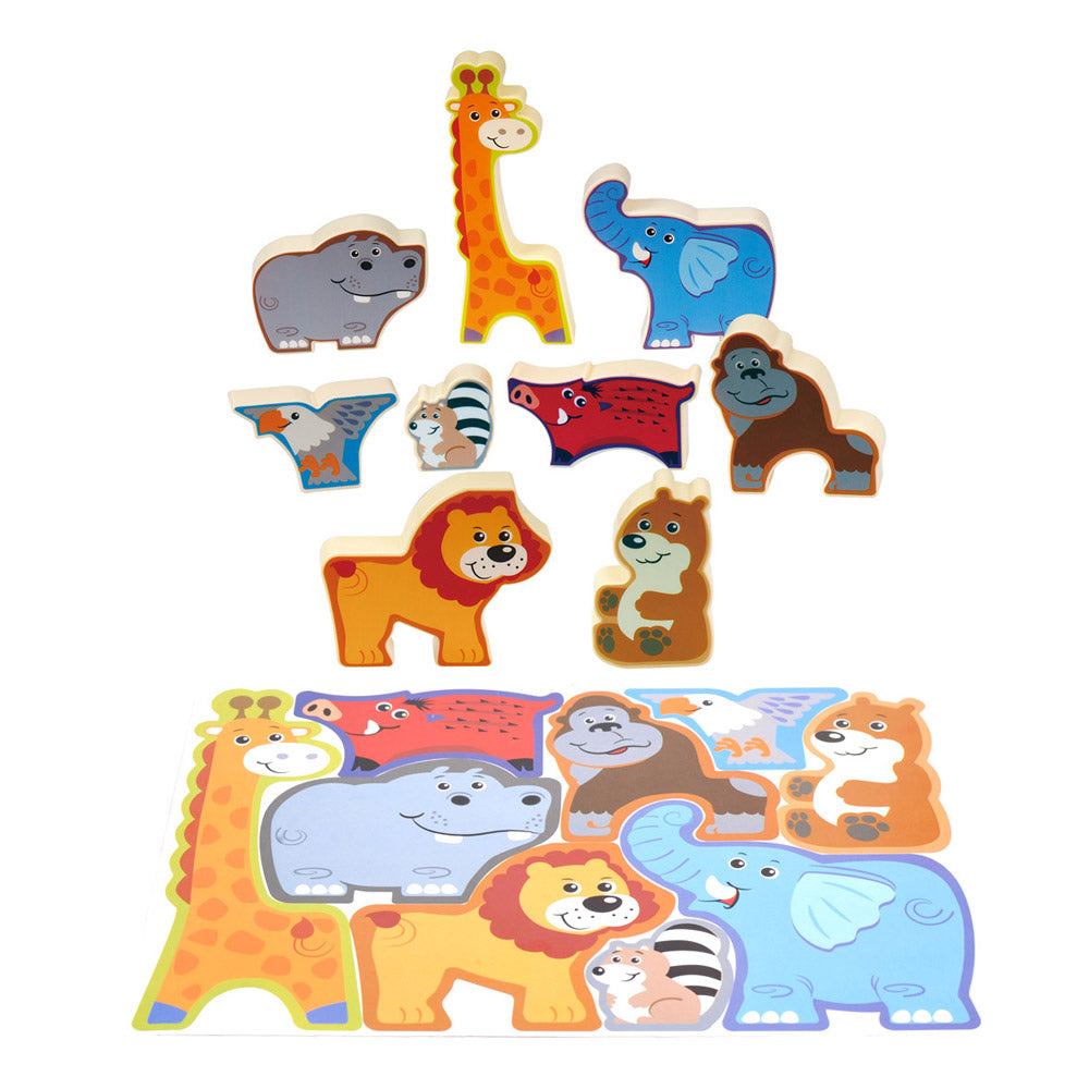 PLAYGO Пъзел Диви животни