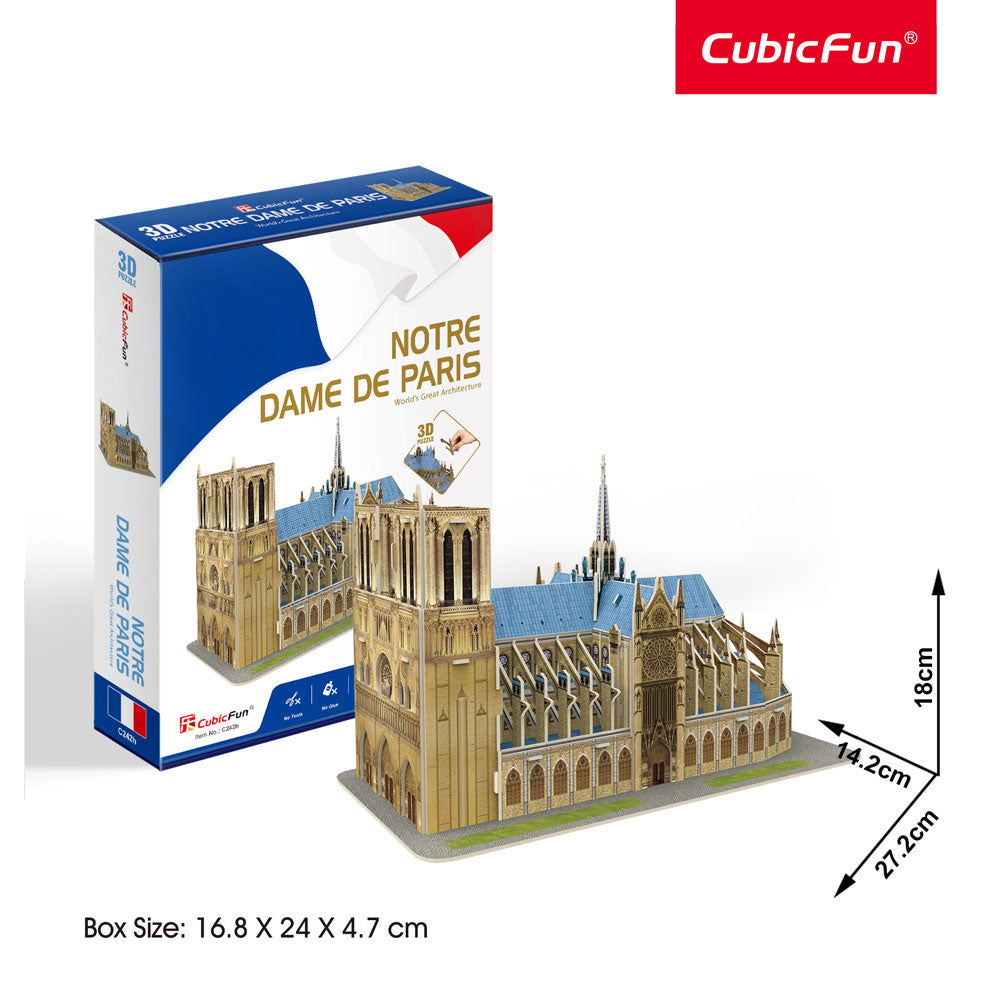 CubicFun Пъзел 3D Notre Dame de Paris 53ч.