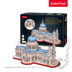 CubicFun Пъзел 3D St.Paul's Cathedral 643ч. Разгъващ се
