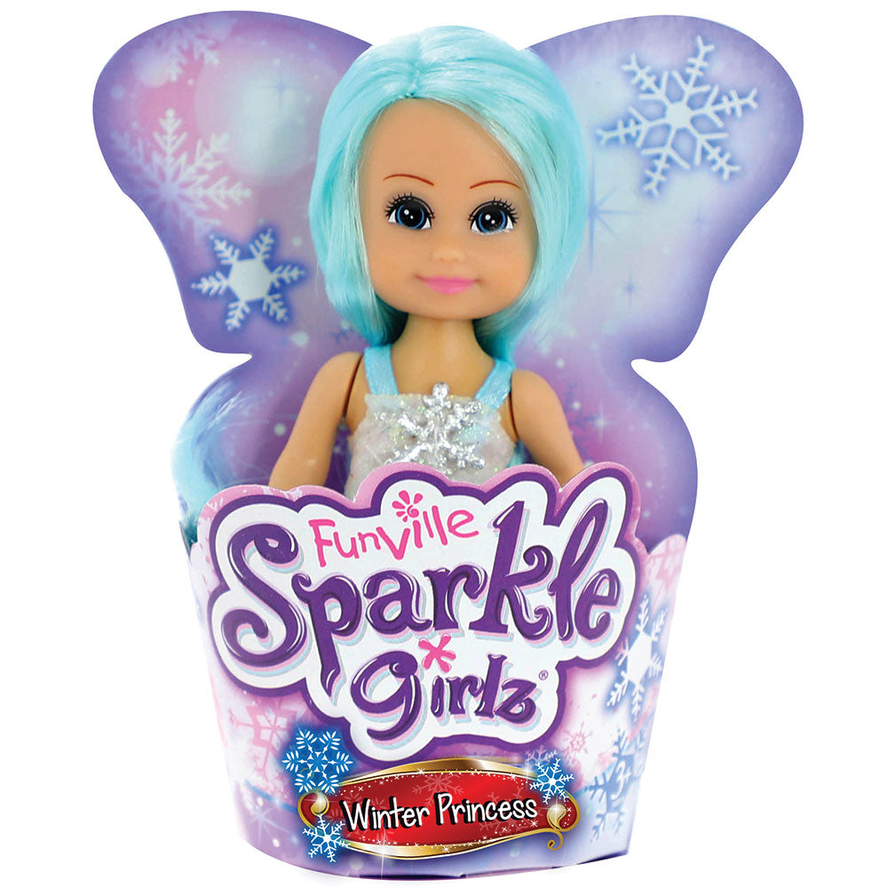 Sparkle Girlz Кукла Зимна Принцеса Super Sparkly в конус 10 см.