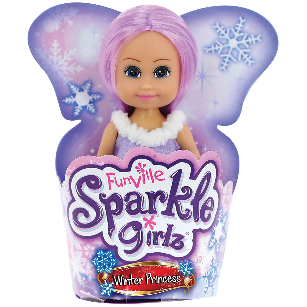 Sparkle Girlz Кукла Зимна Принцеса Super Sparkly в конус 10 см.