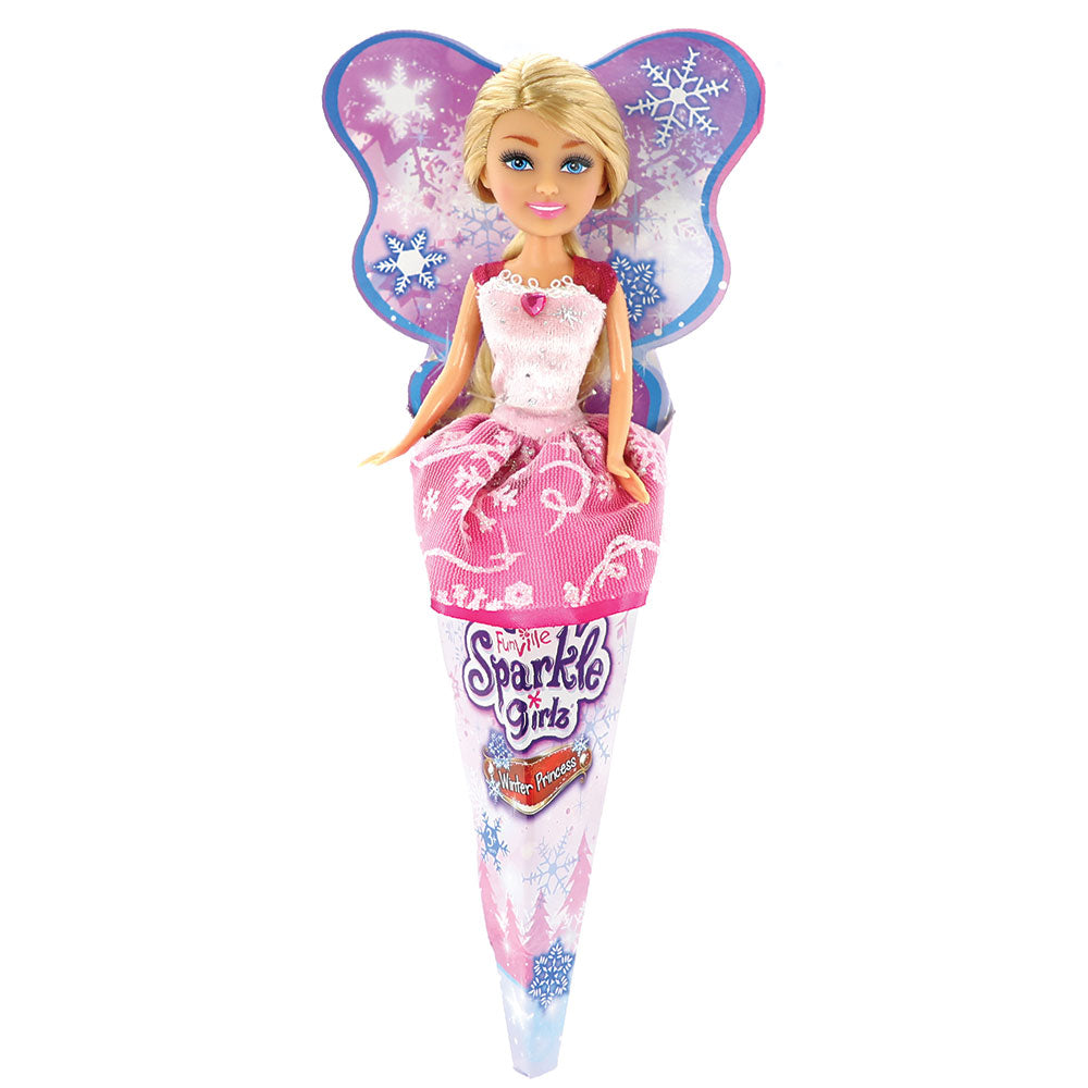 Sparkle Girlz Кукла Зимна Принцеса Super Sparkly в конус