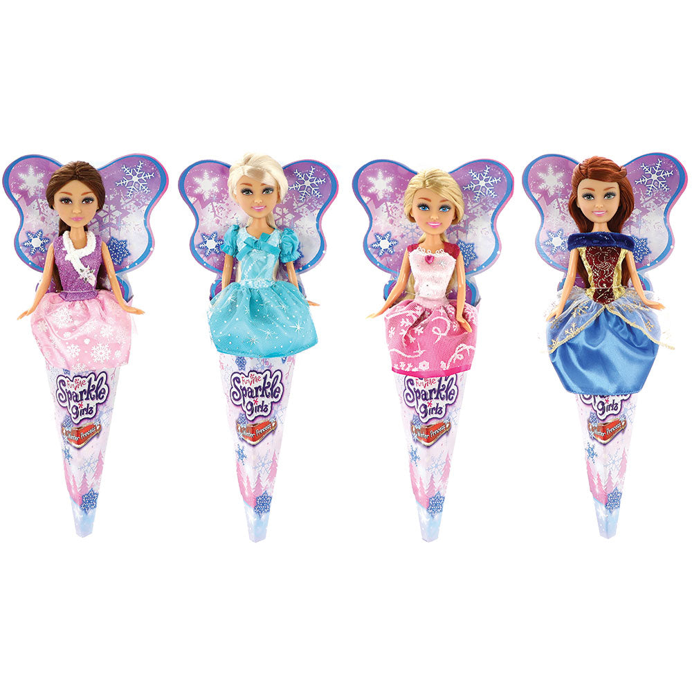 Sparkle Girlz Кукла Зимна Принцеса Super Sparkly в конус