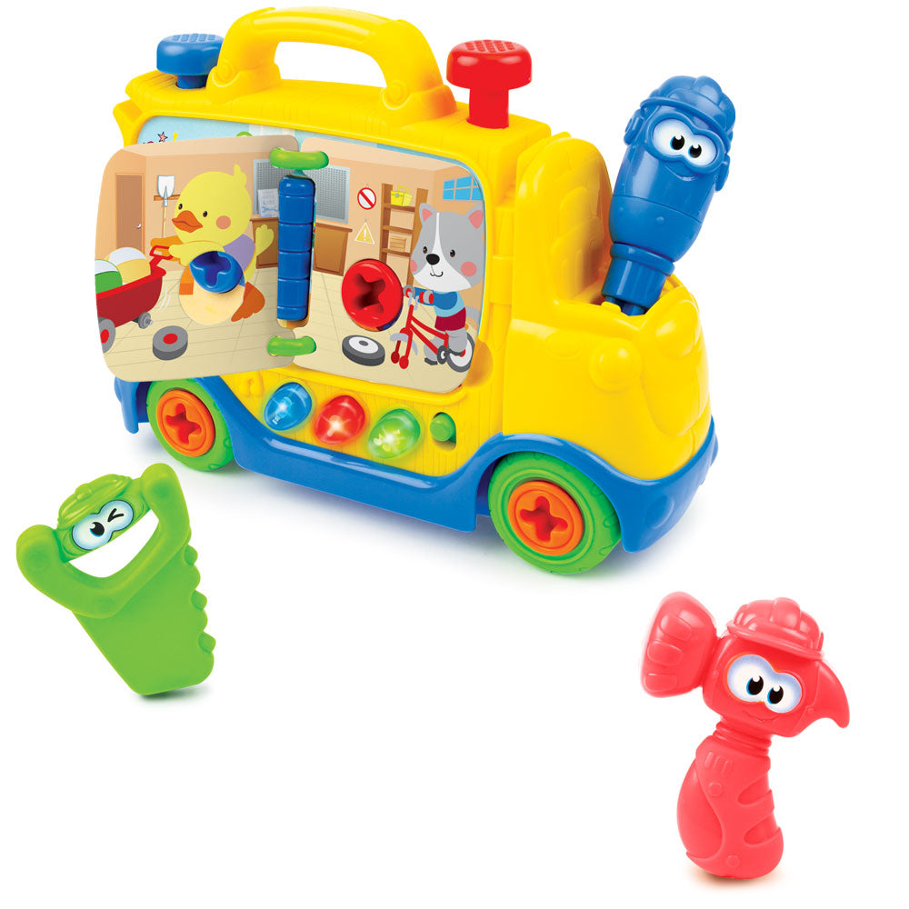 WINFUN Камион Музикален с Инструменти и Книжка Junior Builder