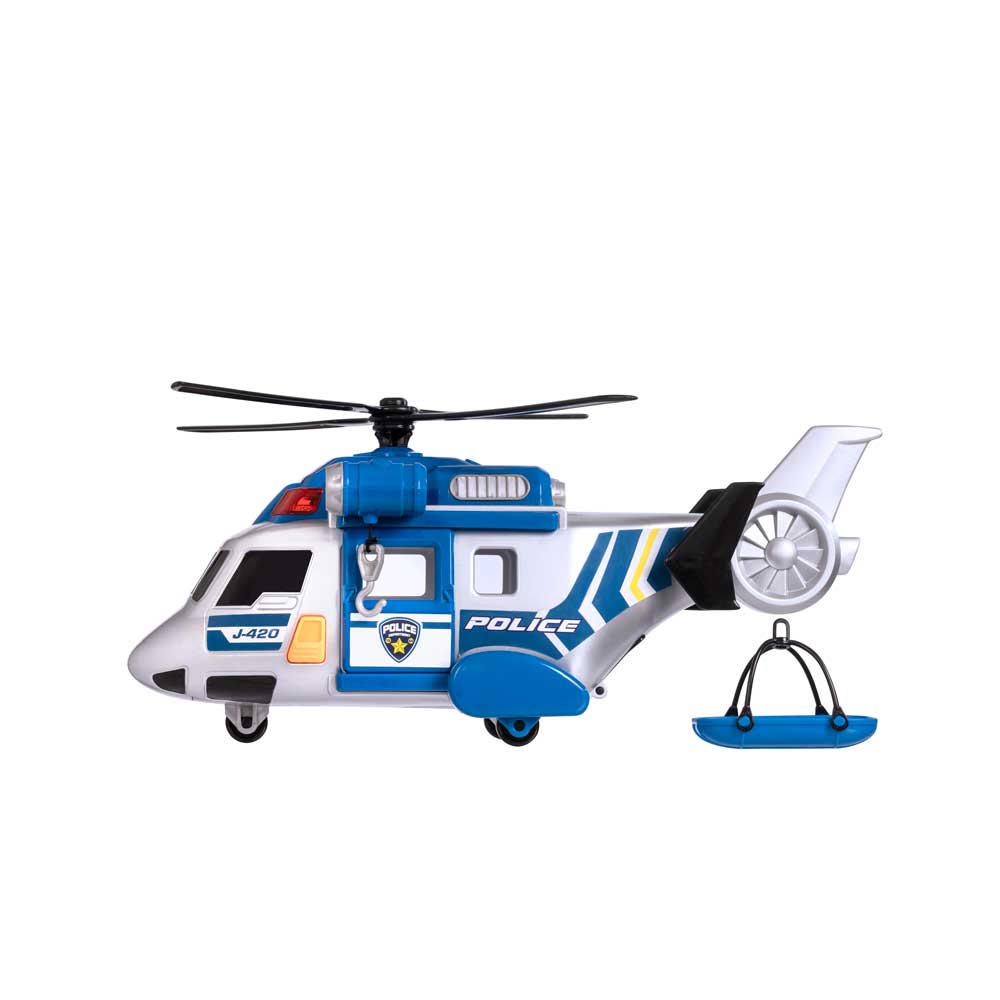 HTI TEAMSTERZ MIGHTY MACHINES Хеликоптер Police Звук и Светлина