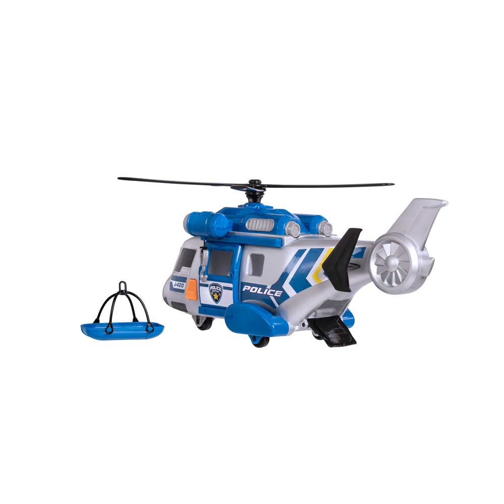 HTI TEAMSTERZ MIGHTY MACHINES Хеликоптер Police Звук и Светлина