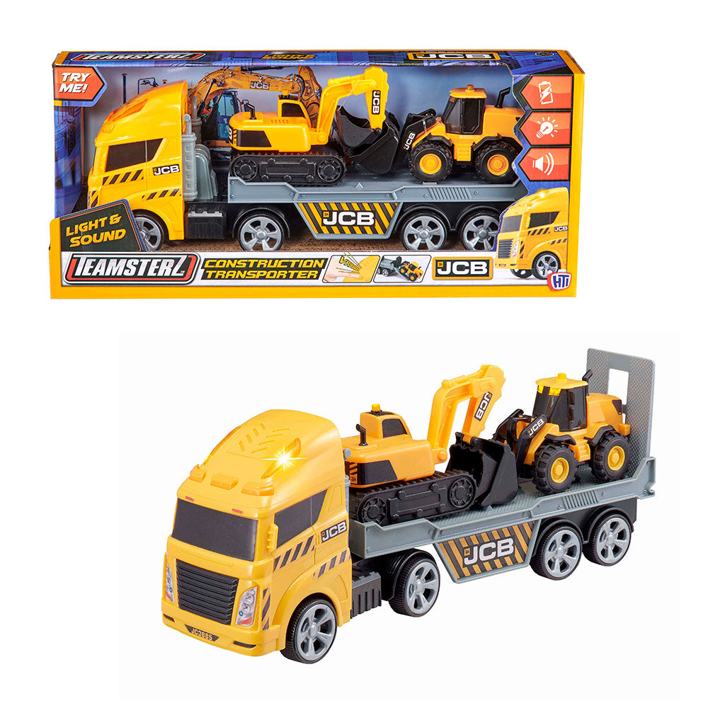 HTI TEAMSTERZ JCB Камион с багер и фадрома със звук и светлина