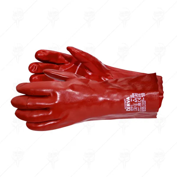 ValBG Ръкавици С PVC Покритие Redstar Червени 35СМ