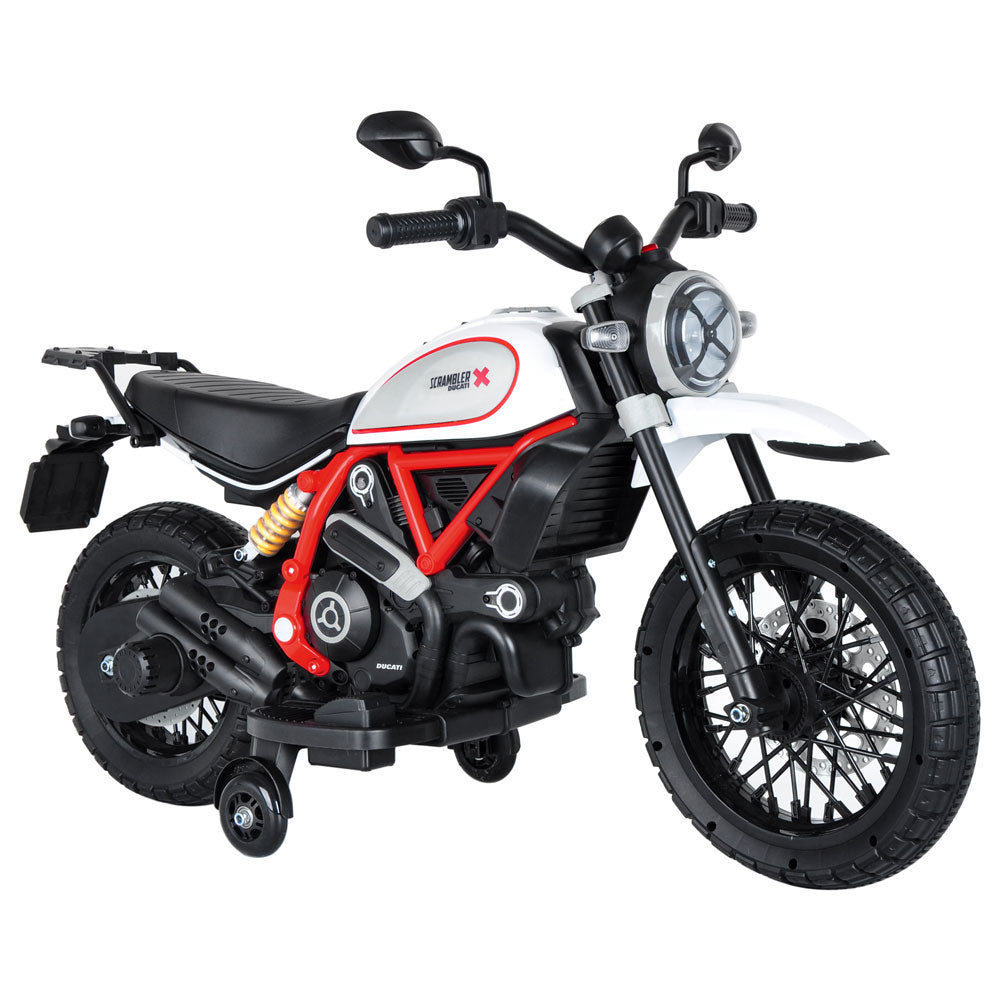 Мотор акумулаторен 6V DUCATI SCRAMBLER Бял