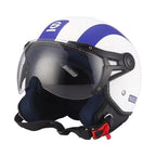 Каска за мотор Sparco BHR sp-501 бяло / синя 60052 размер S