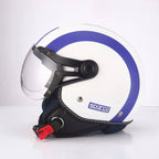 Каска за мотор Sparco BHR sp-501 бяло / синя 60052 размер S