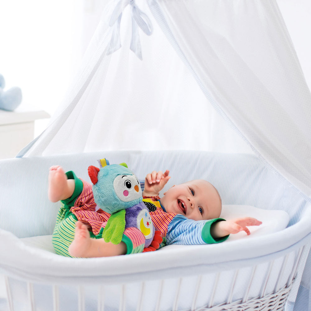 CLEMENTONI BABY Плюшен бухал Лека нощ