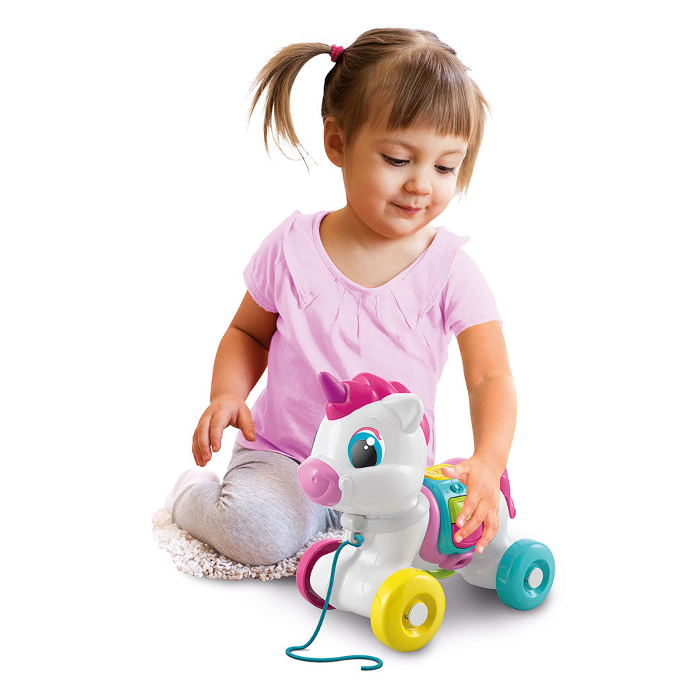 CLEMENTONI BABY Музикален Еднорог за дърпане