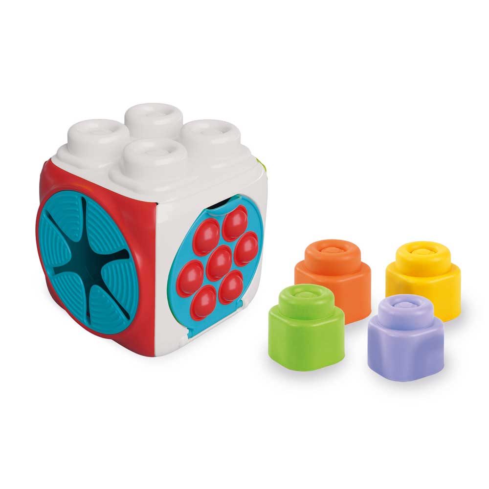 CLEMENTONI SOFT Clemmy Куб с различни повърхности и меки форми Sensory