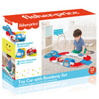 DOLU Fisher Price Писта с 2 коли и хеликоптер 24ч.