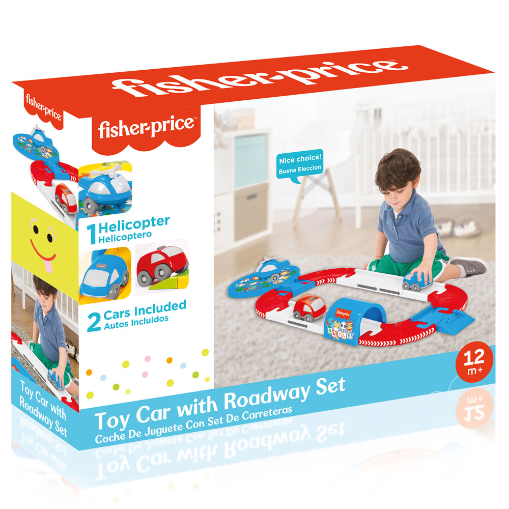 DOLU Fisher Price Писта с 2 коли и хеликоптер 24ч.