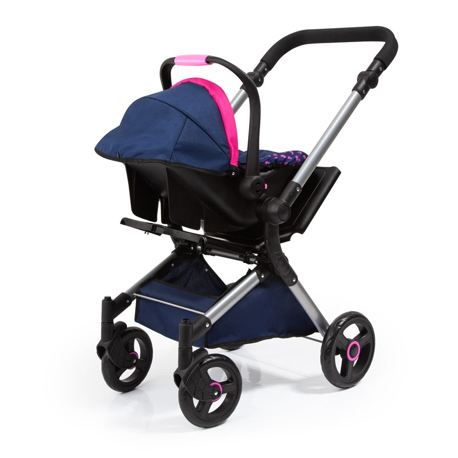 BAYER Количка за кукли CITY CRUISER с кошница синя