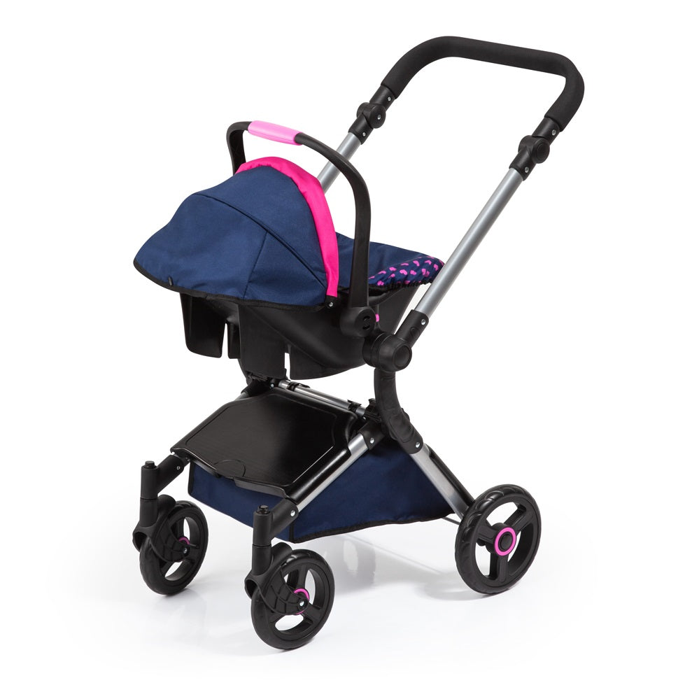BAYER Количка за кукли CITY CRUISER с кошница синя