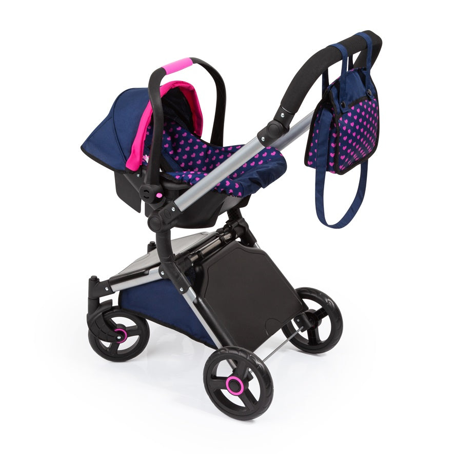 BAYER Количка за кукли CITY CRUISER с кошница синя