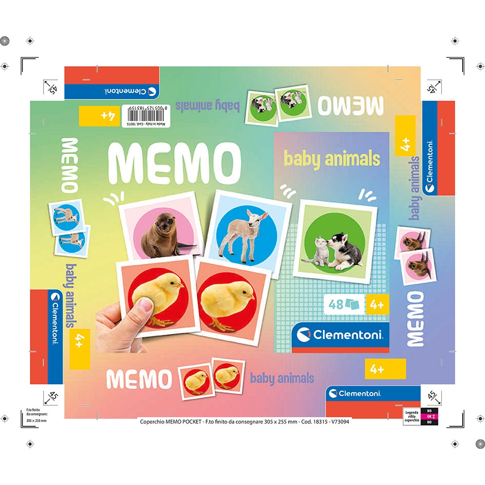 CLEMENTONI Memo Игра за Памет с Животни