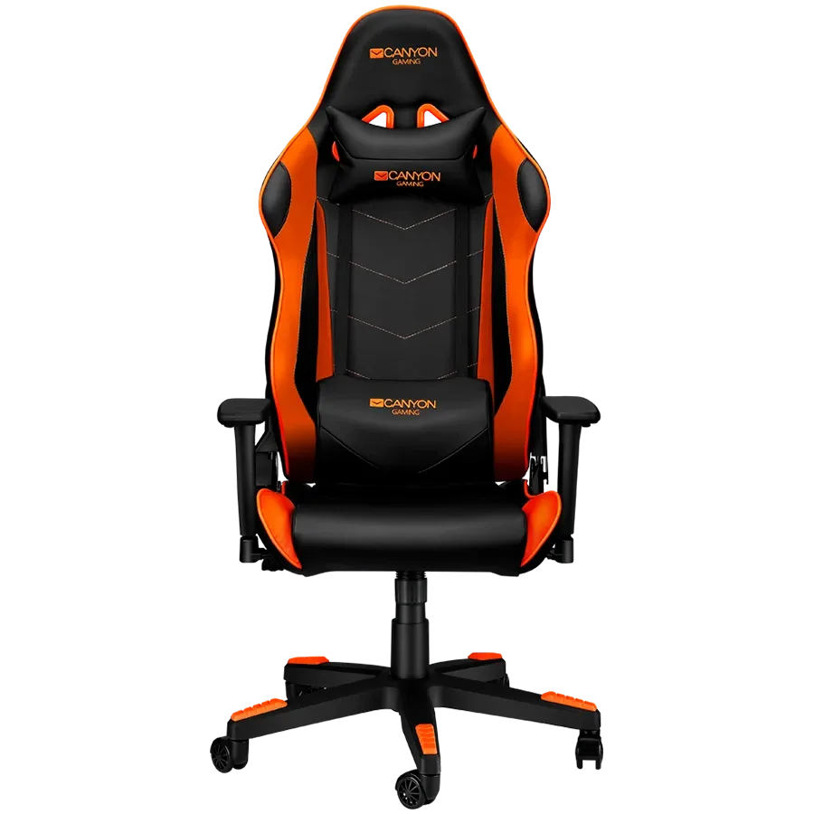 Геймърски стол Canyon Deimos GC-4 Black, оранжев