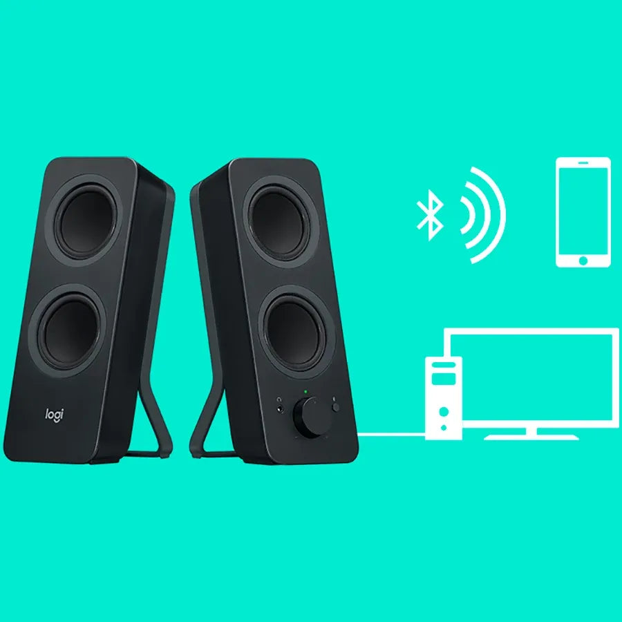 Тонколони Logitech Z207 Bluetooth Stereo Speakers, черни