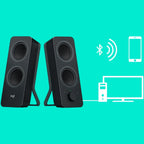 Тонколони Logitech Z207 Bluetooth Stereo Speakers, черни