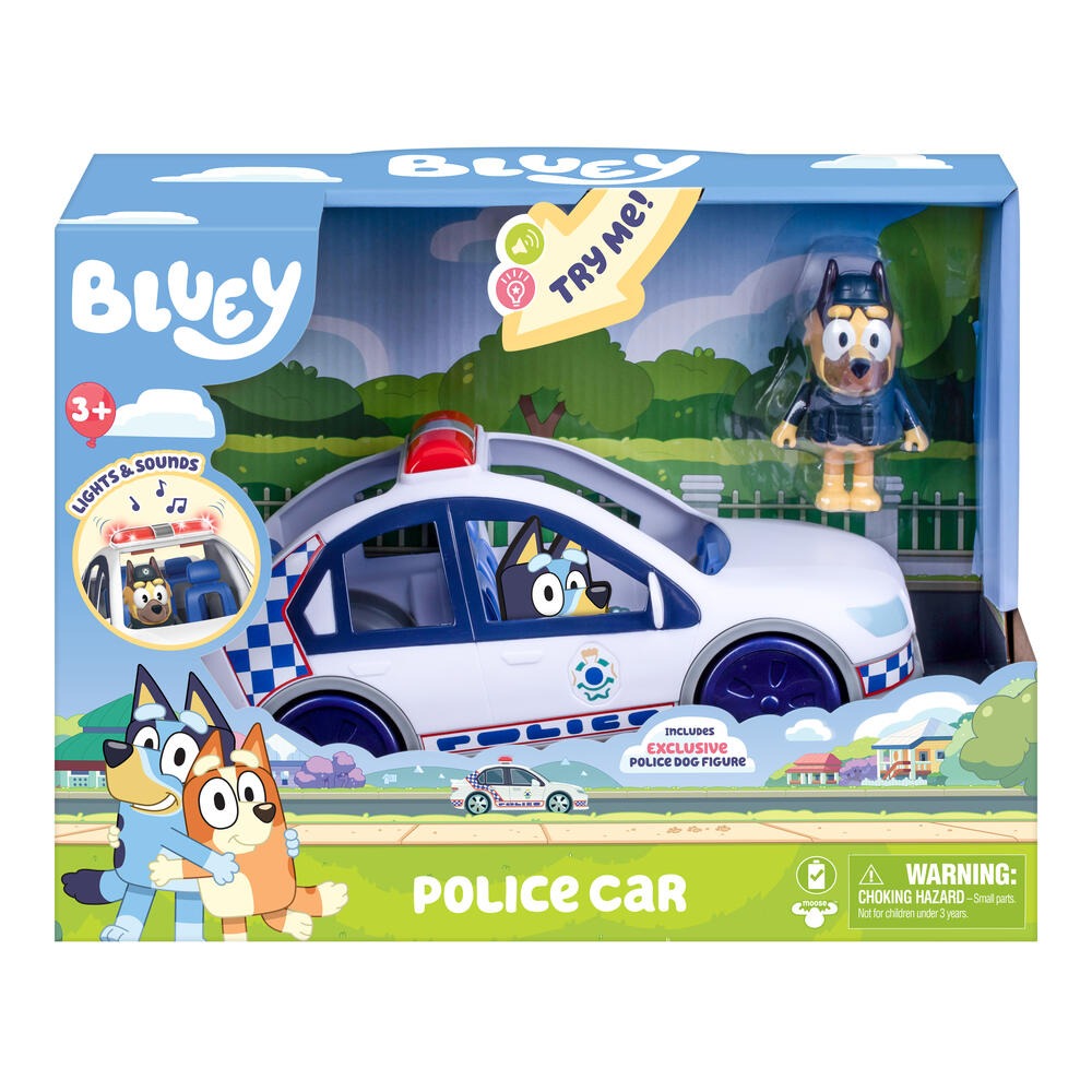 BLUEY Полицейска Кола с Фигура
