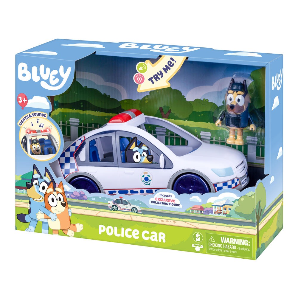 BLUEY Полицейска Кола с Фигура