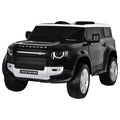 Джип акумулаторен 12V LAND ROVER DEFENDER с родителски контрол, черен