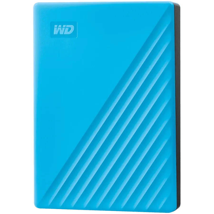 Външен хард диск Western Digital HDD External WD My Passport (4TB, USB 3.2), син