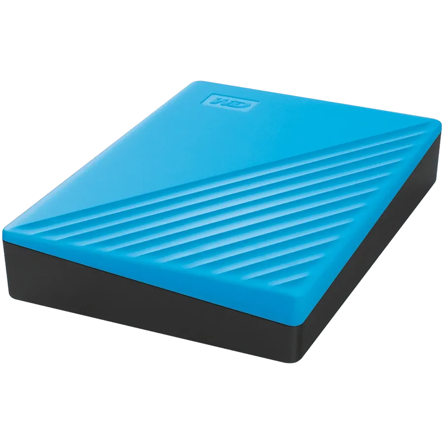 Външен хард диск Western Digital HDD External WD My Passport (4TB, USB 3.2), син