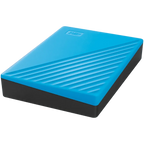 Външен хард диск Western Digital HDD External WD My Passport (4TB, USB 3.2), син