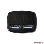 Елетрически вотметър 12/24V с 2 USB порта - 1629