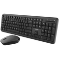 Клавиатура Canyon SET-W20 EN/BG + Velvet Wireless, черна