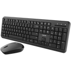 Клавиатура Canyon SET-W20 EN/BG + Velvet Wireless, черна