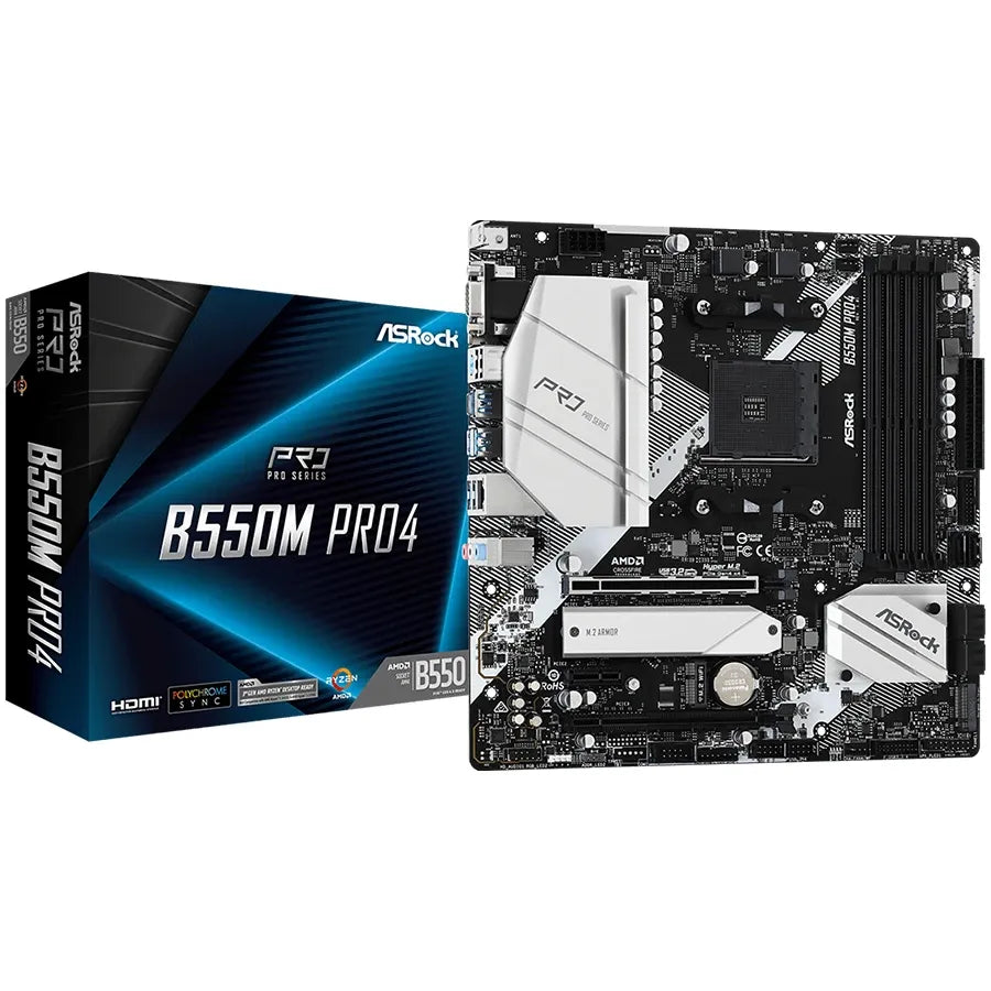 Дънна платка ASRock AMD B550 (B550M PRO4)