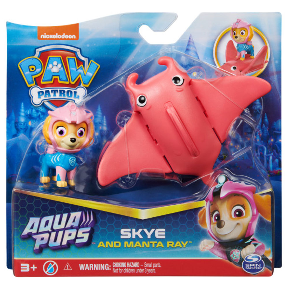 PAW PATROL Aqua Pups Фигурка Скай с подводен приятел Манта