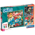 CLEMENTONI 3X48 ч. Пъзел The Smurfs