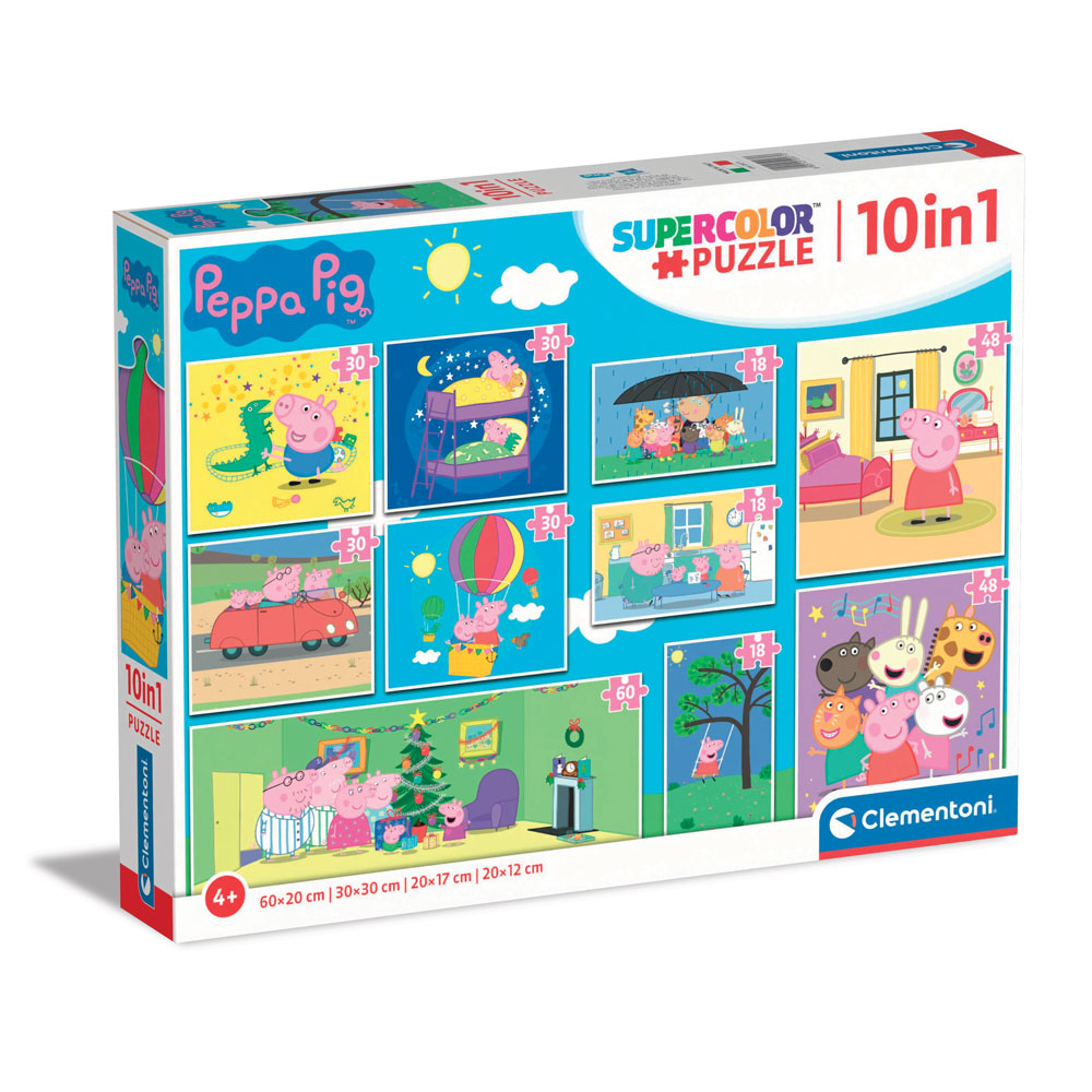 CLEMENTONI 10 в 1 Пъзел Peppa Pig