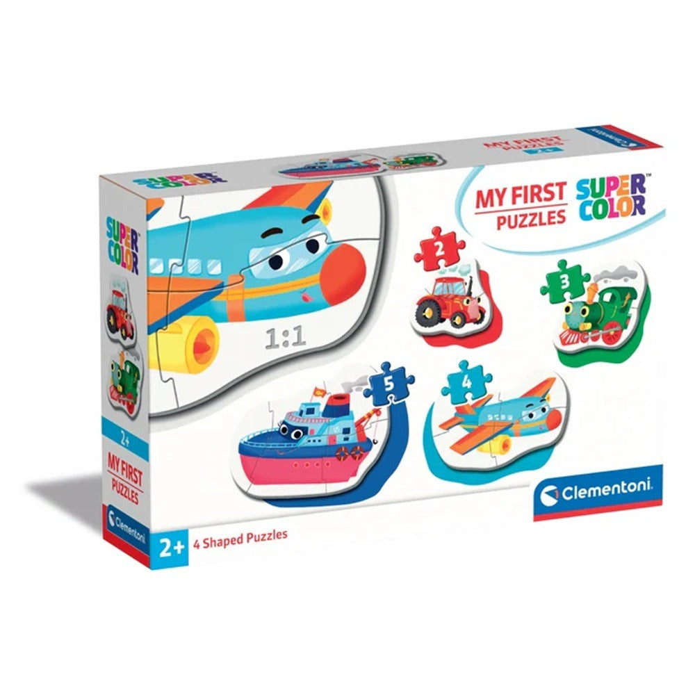 CLEMENTONI 2+3+4+5 ч. Пъзел My First Puzzle Превозни средства