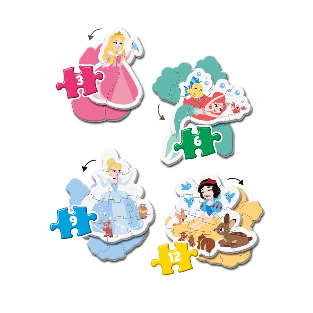 CLEMENTONI Пъзел My First Puzzle 4в1 Disney Princesses
